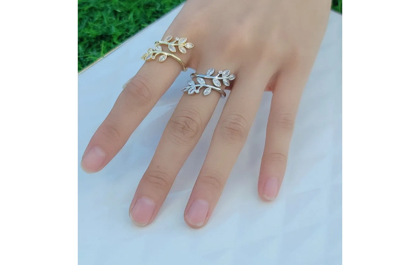 Leaf Collage Ring