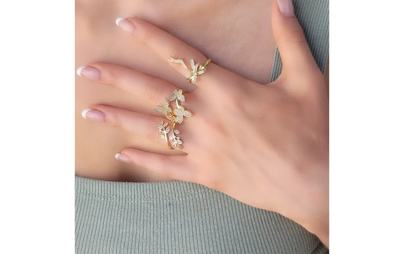 Leaf Collage Ring
