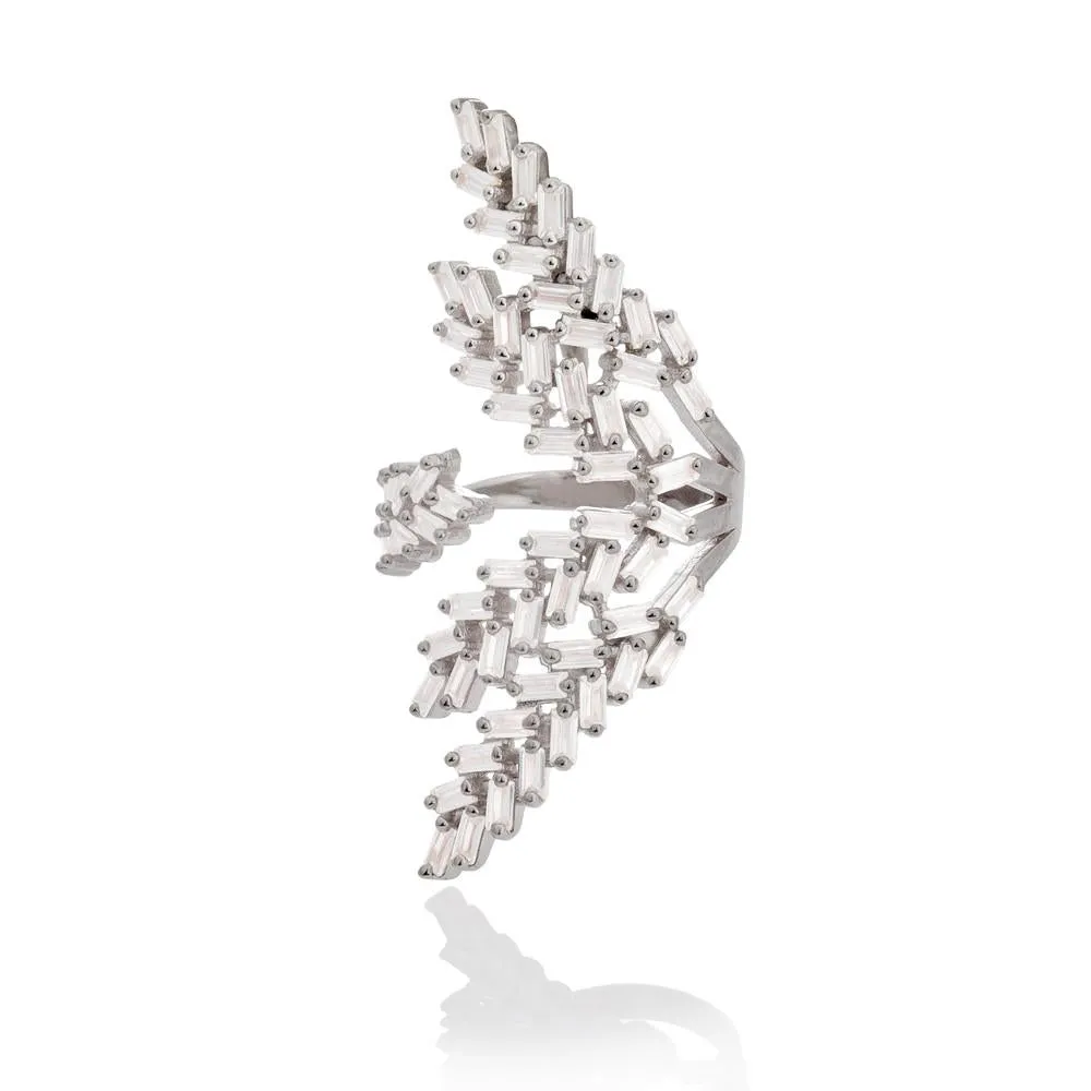 LEAF RING, SILVER