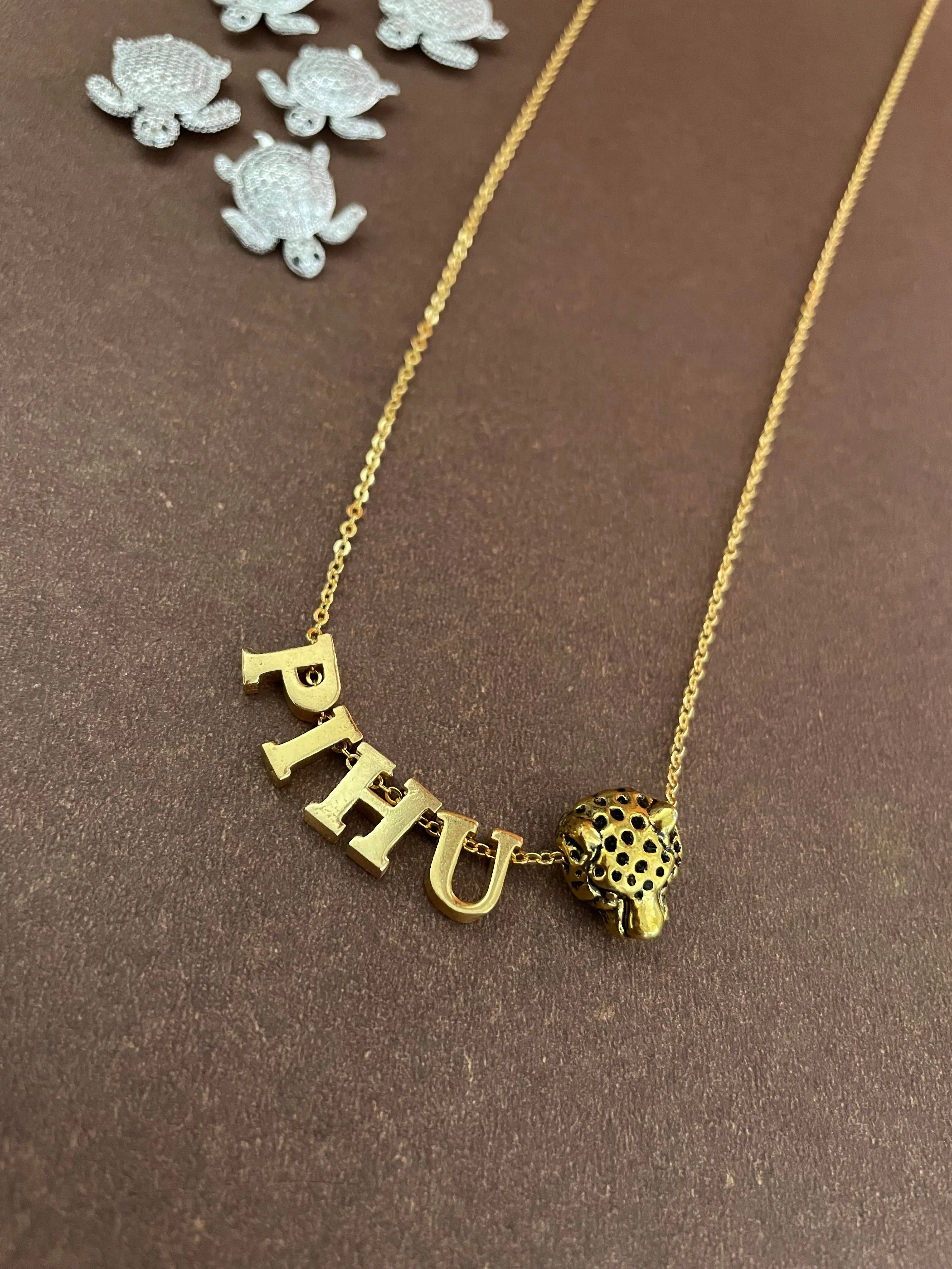 Lion/Panther Name Necklace