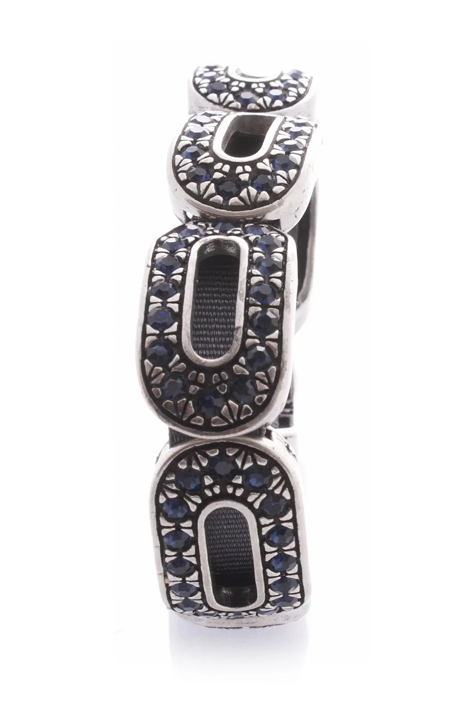 LK DESIGNS Silver Oval Elements Bracelet