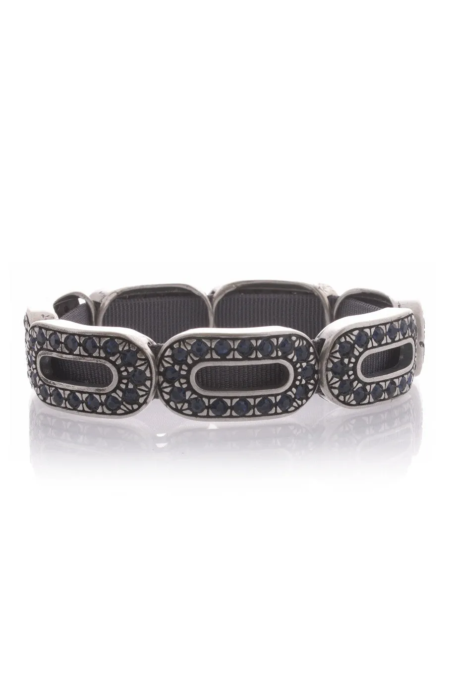 LK DESIGNS Silver Oval Elements Bracelet