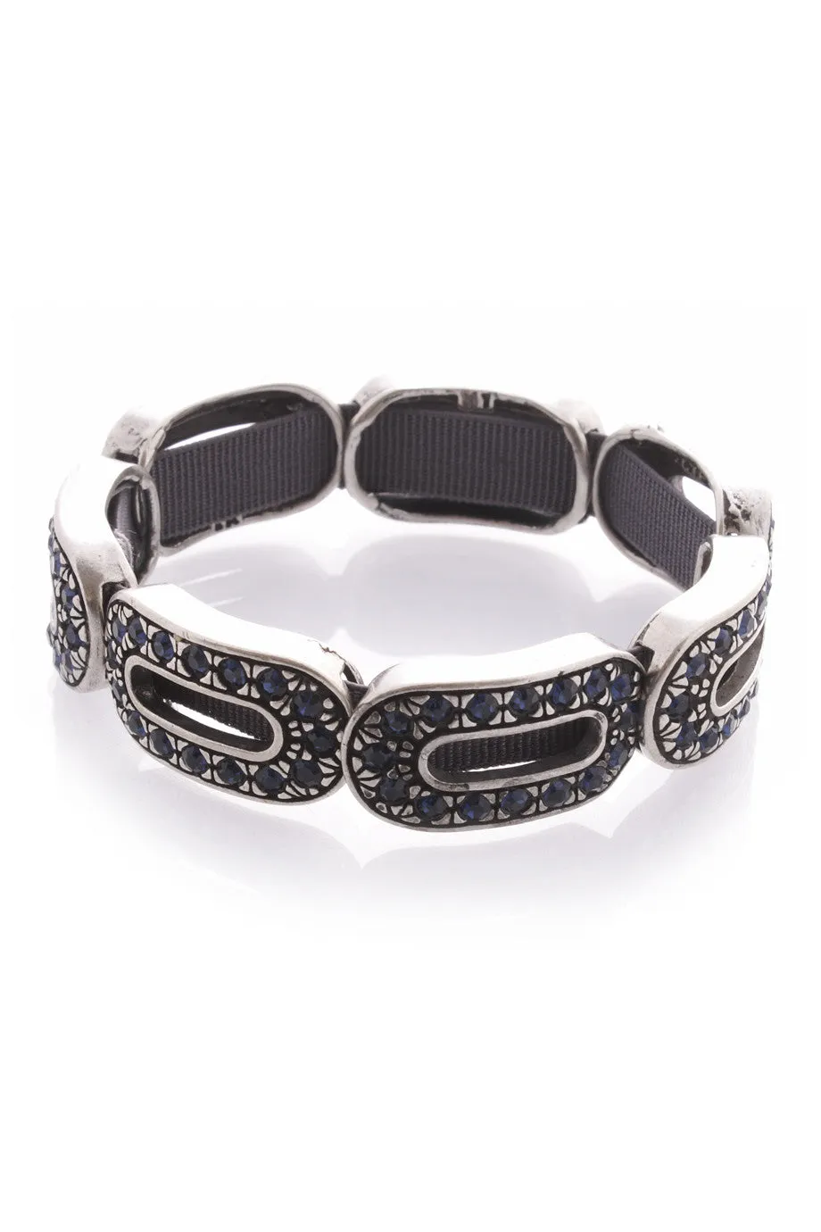 LK DESIGNS Silver Oval Elements Bracelet