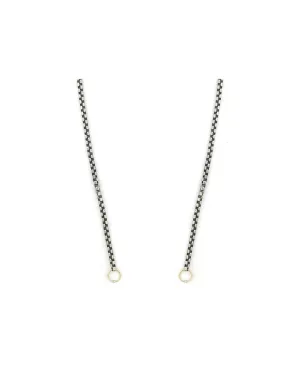 Lock Ready: Open Silver Round Box Chain