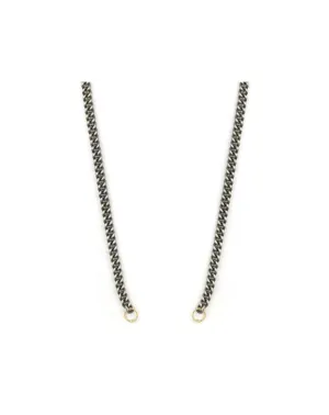 Lock Ready: Open Solid Silver Cuban Chain