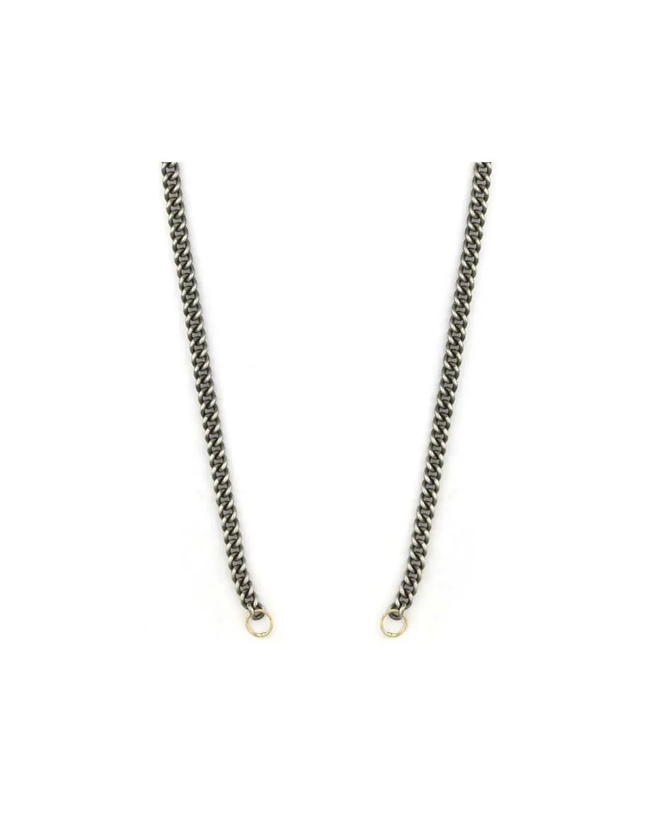 Lock Ready: Open Solid Silver Cuban Chain