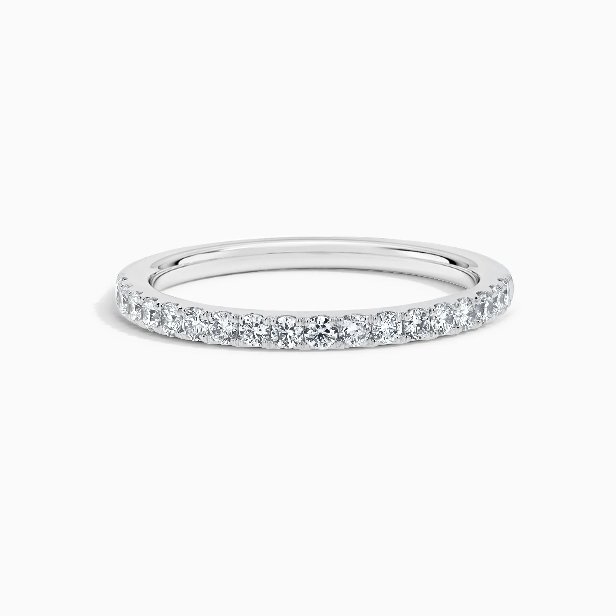 Lumière Micro-prong Diamond Wedding Band in 18K White Gold (0.33 ct. tw)