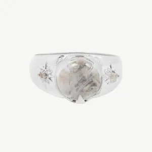 Luna Signet in Moonstone/Moonstone