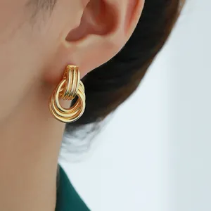 LunaSwirl Dangling Hoop Earrings