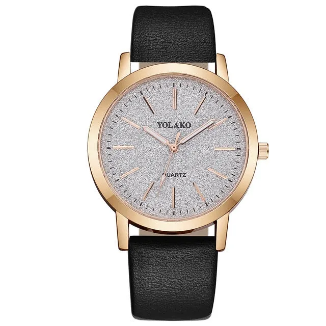 Luxury Brand Women's Watch Leather Band Starry Sky Watch Quartz Analog Wrist Watch Women Fashion Ladies Clock Zegarek Damski