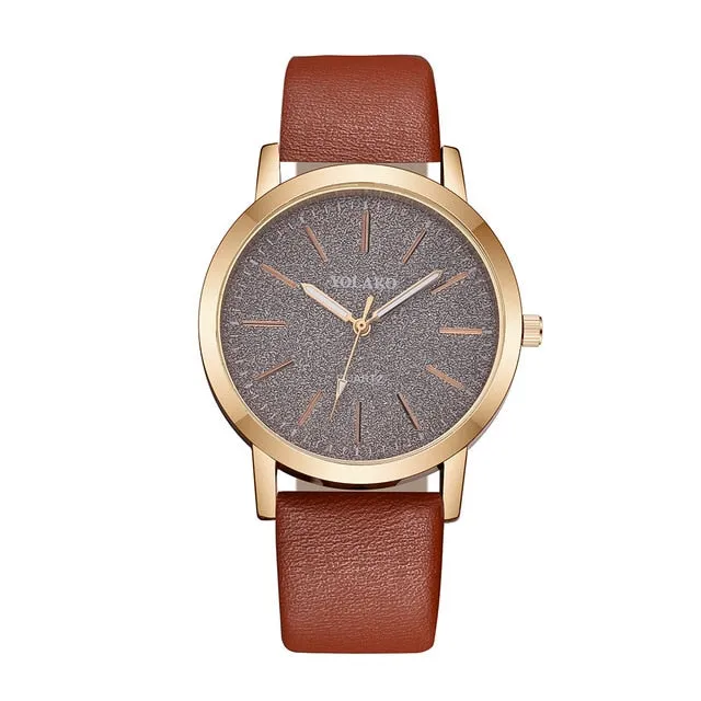 Luxury Brand Women's Watch Leather Band Starry Sky Watch Quartz Analog Wrist Watch Women Fashion Ladies Clock Zegarek Damski