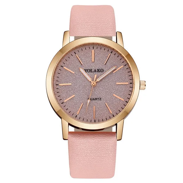 Luxury Brand Women's Watch Leather Band Starry Sky Watch Quartz Analog Wrist Watch Women Fashion Ladies Clock Zegarek Damski