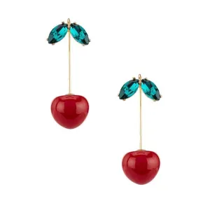 Ma Cherie Cherry Hanger Earrings