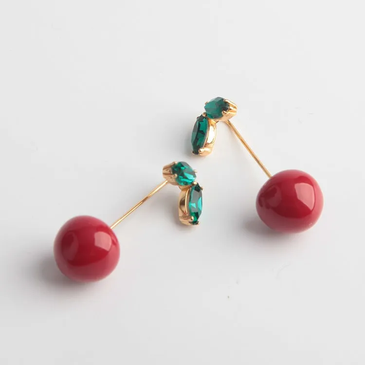 Ma Cherie Cherry Hanger Earrings