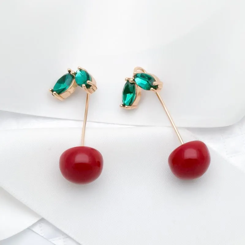 Ma Cherie Cherry Hanger Earrings