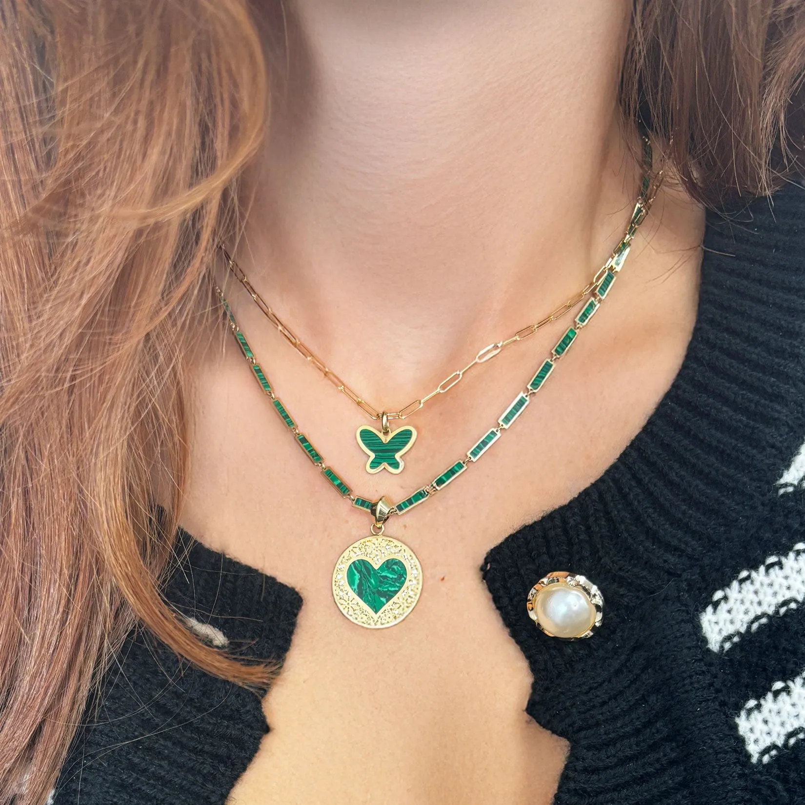 Malachite Bar Necklace