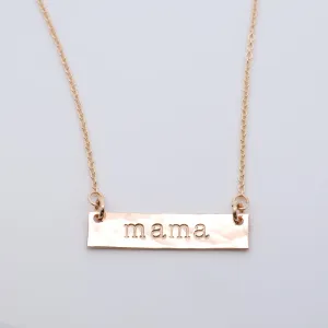 Mama Bar Necklace