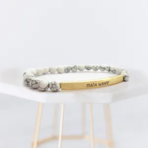 Mana Wahine Bracelet- White Howlite