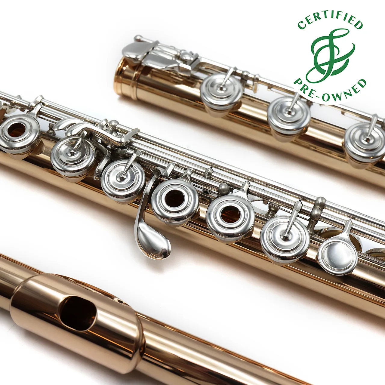 Mateki Flute #2094 - 14K gold, offset G, split E mechanism, C# trill key, B footjoint