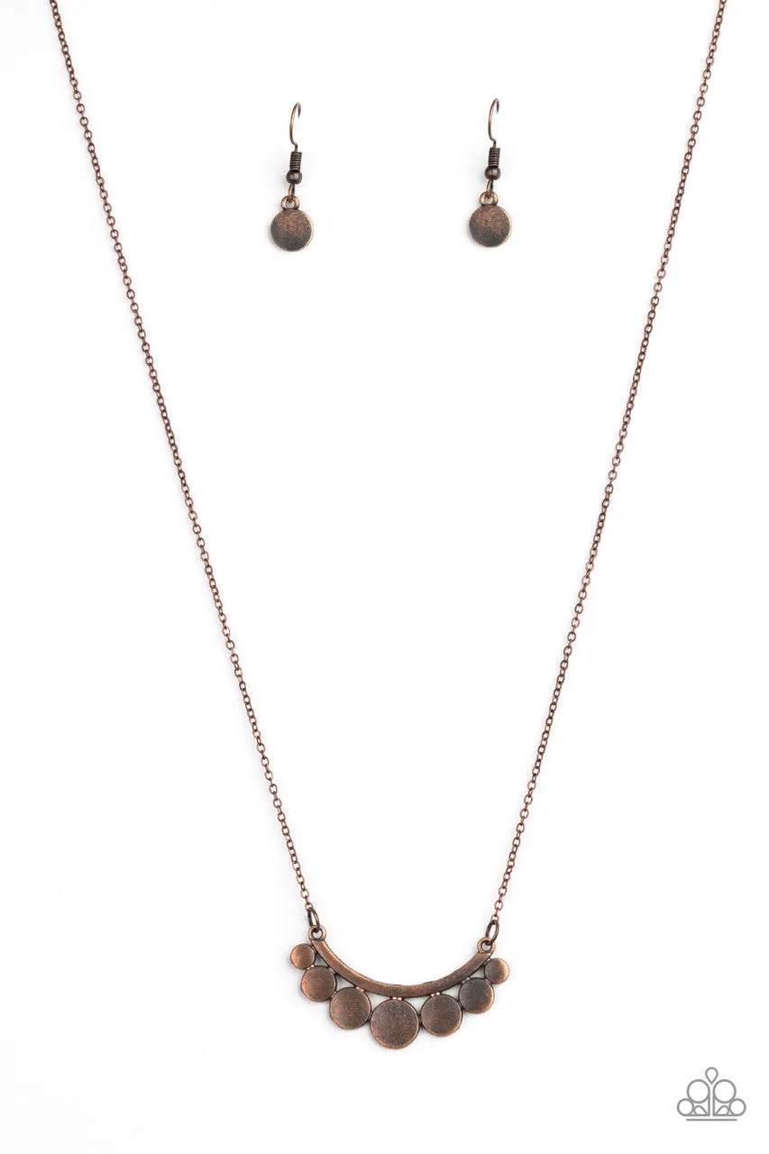 Melodic Metallics Copper Paparazzi Necklace