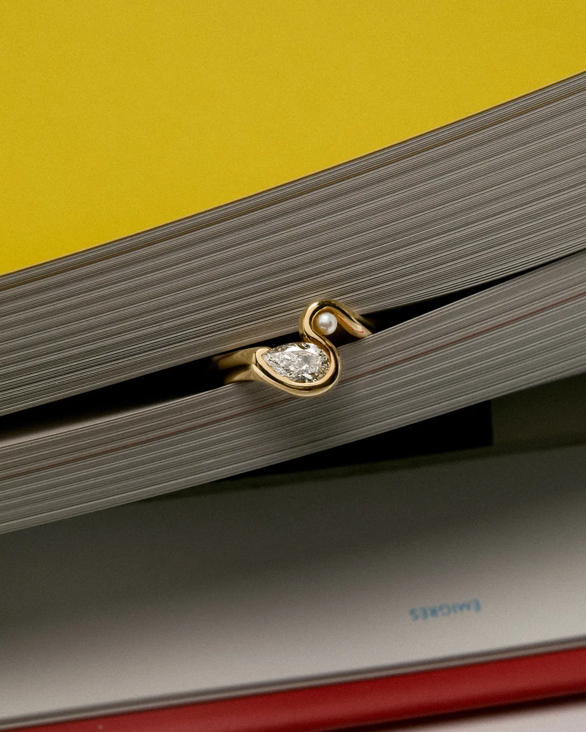 melted diamond ring