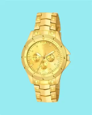 Men's Golden Stainless Steel Watches
