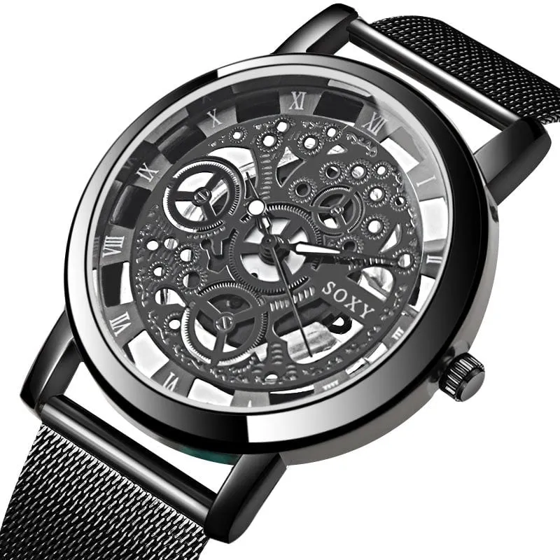 Men's Mesh Belt Quartz Watches