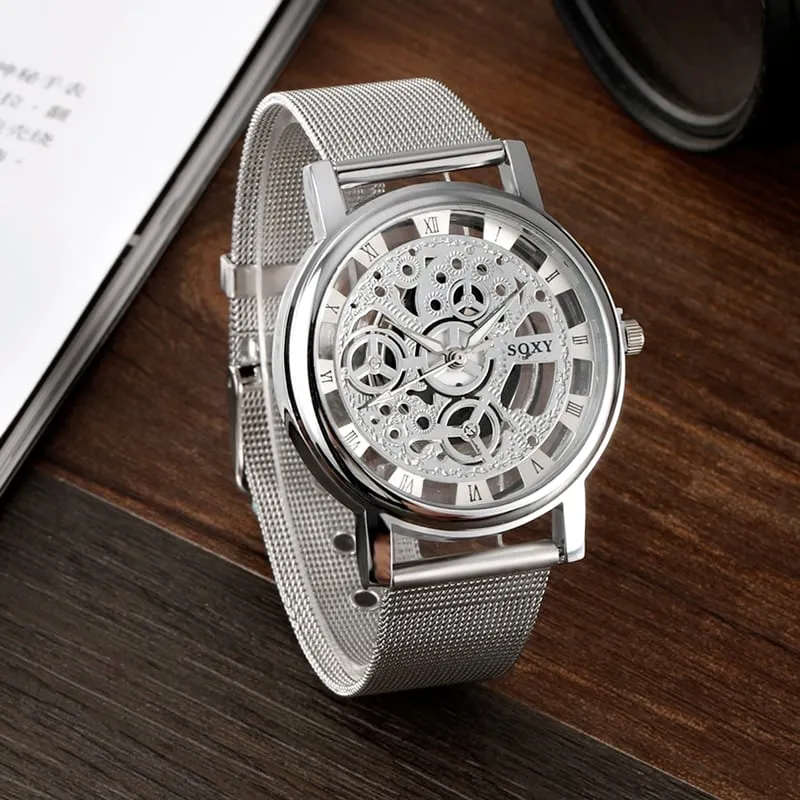 Men's Mesh Belt Quartz Watches