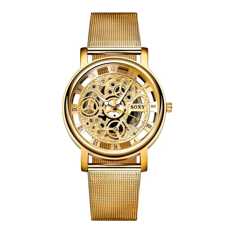 Men's Mesh Belt Quartz Watches