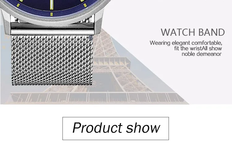 Mens Top Brand Watches CURREN Luxury Quartz Watch Men Waterproof Sport Wrist Watch For Men Slim Mesh Clock Relogio Masculino