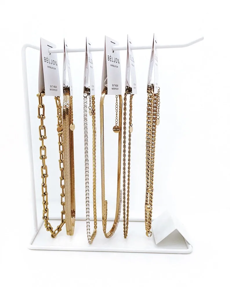 Metal Bar Jewelry Display