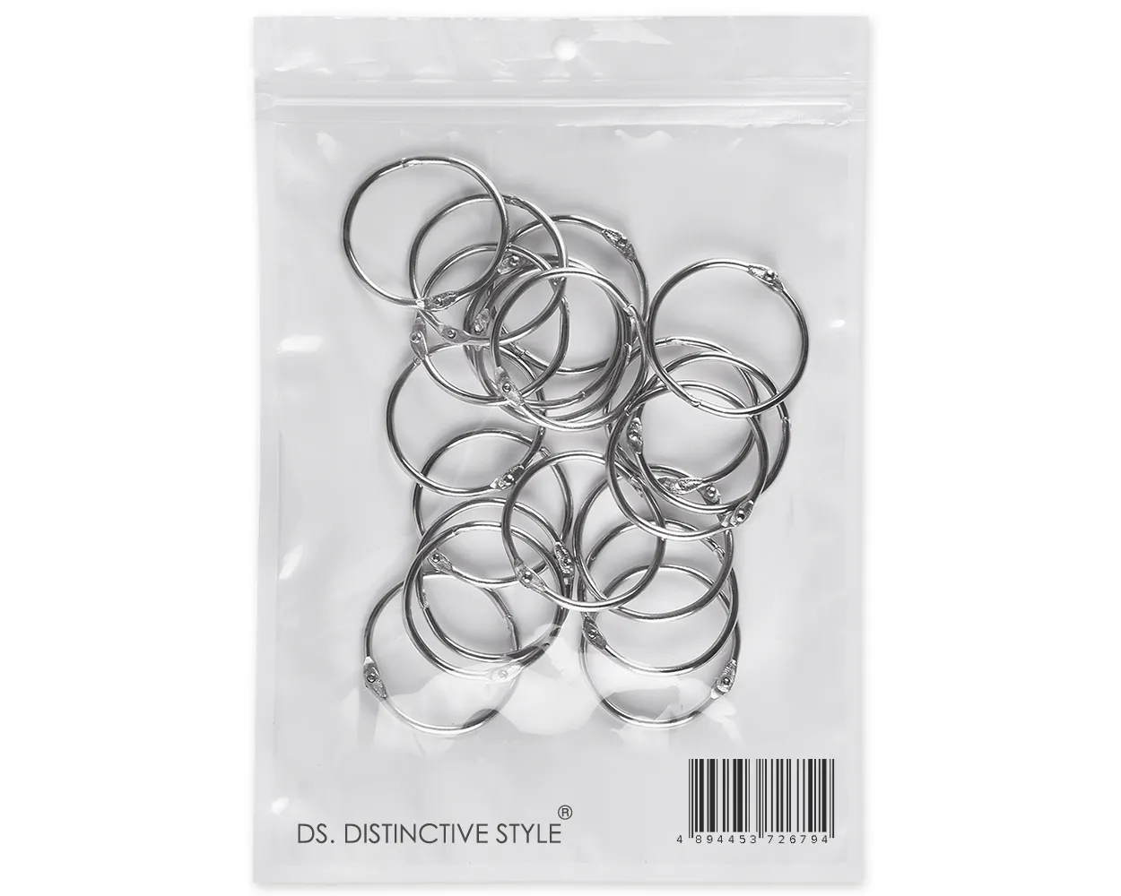 Metal Loose Leaf Binder Rings Set of 20