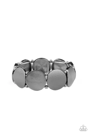 Metallic Spotlight Black Paparazzi Bracelet