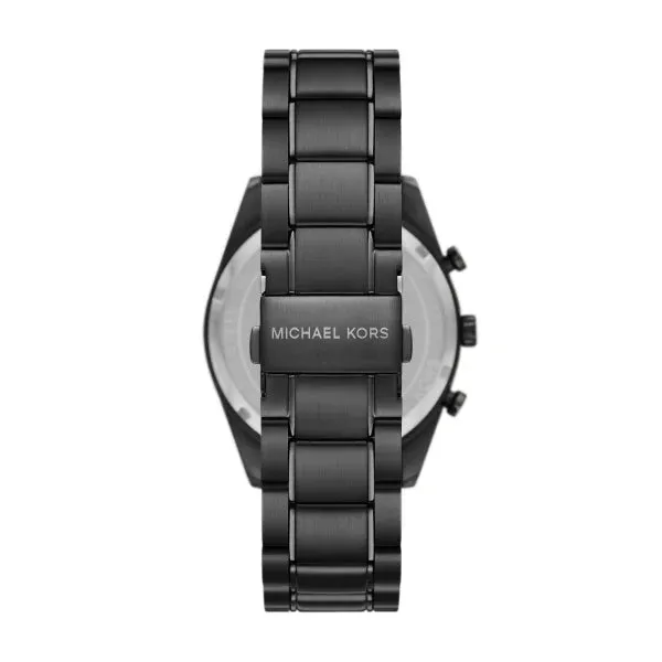 Michael Kors Accelerator Black Stainless Steel Black Dial Chronograph Quartz Watch for Gents - MK9113
