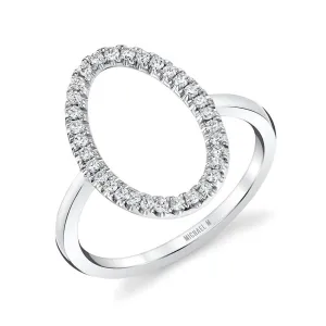 Michael M Open Oval Diamond Ring F303-6.5