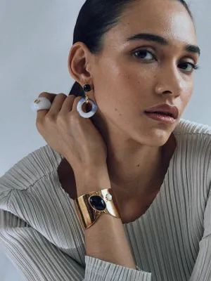 Midnight Gold-Plated Organic Cuff