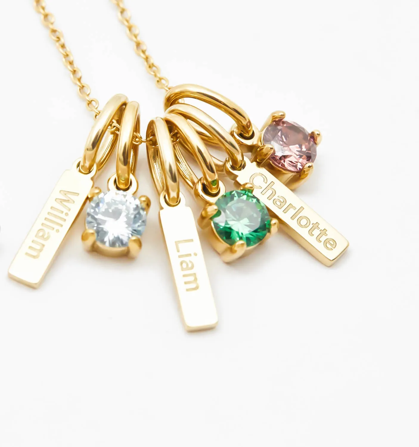 Mini Bar Birthstone Necklace