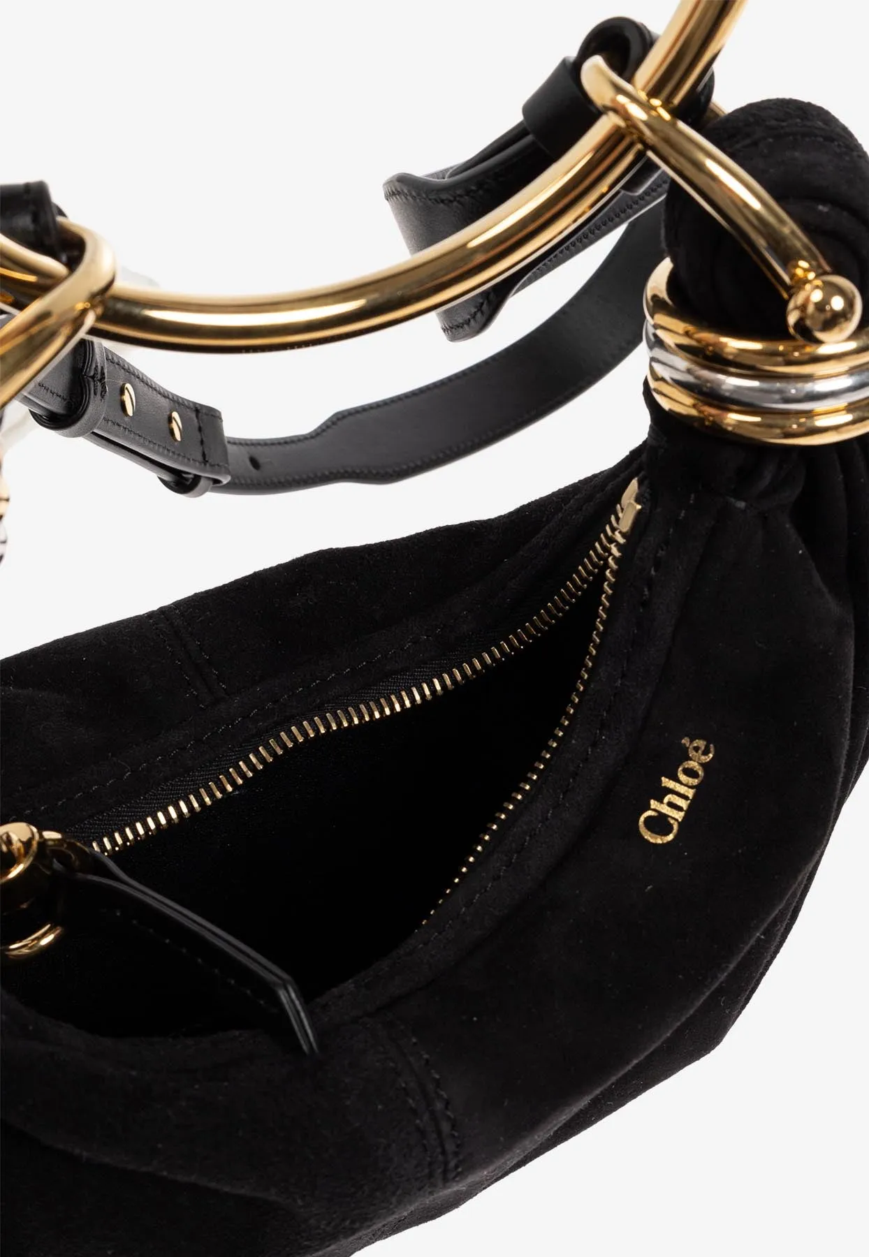 Mini Bracelet Suede Hobo Bag