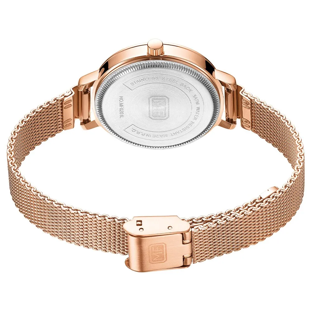 MINI FOCUS Luxury Women Watch Japanese Quartz Stainless Steel Mesh Band Waterproof Ladies Watches  Relogio Feminino