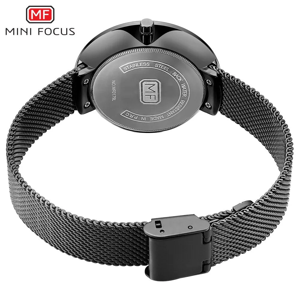 MINI FOCUS Women Watch Luxury Top Brand Business Watches Womens Clock Steel Mesh Watchband Simple Fashion Watch Ladies Relogio