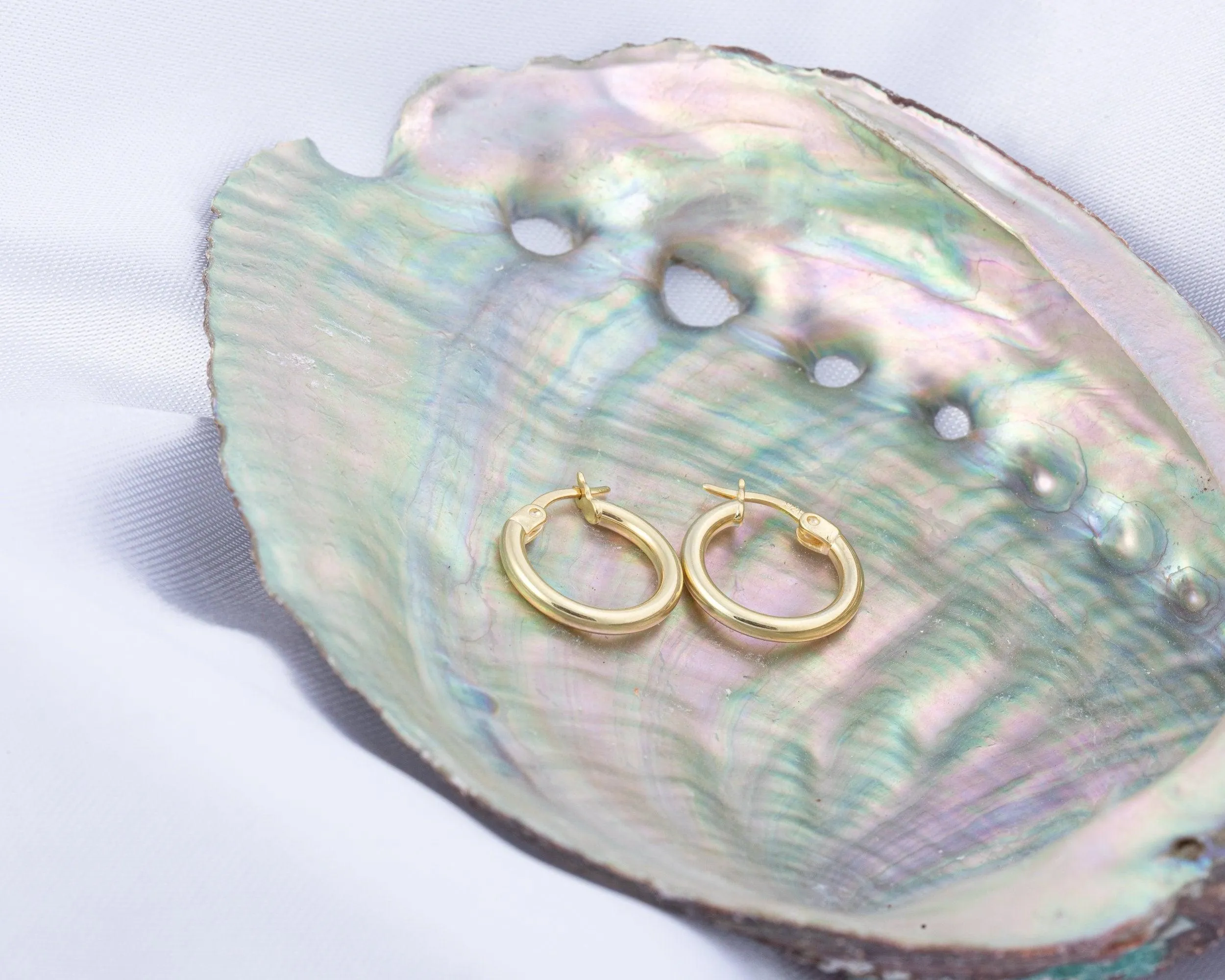 Minimalist Hoops Earrings - 18K Gold Vermeil