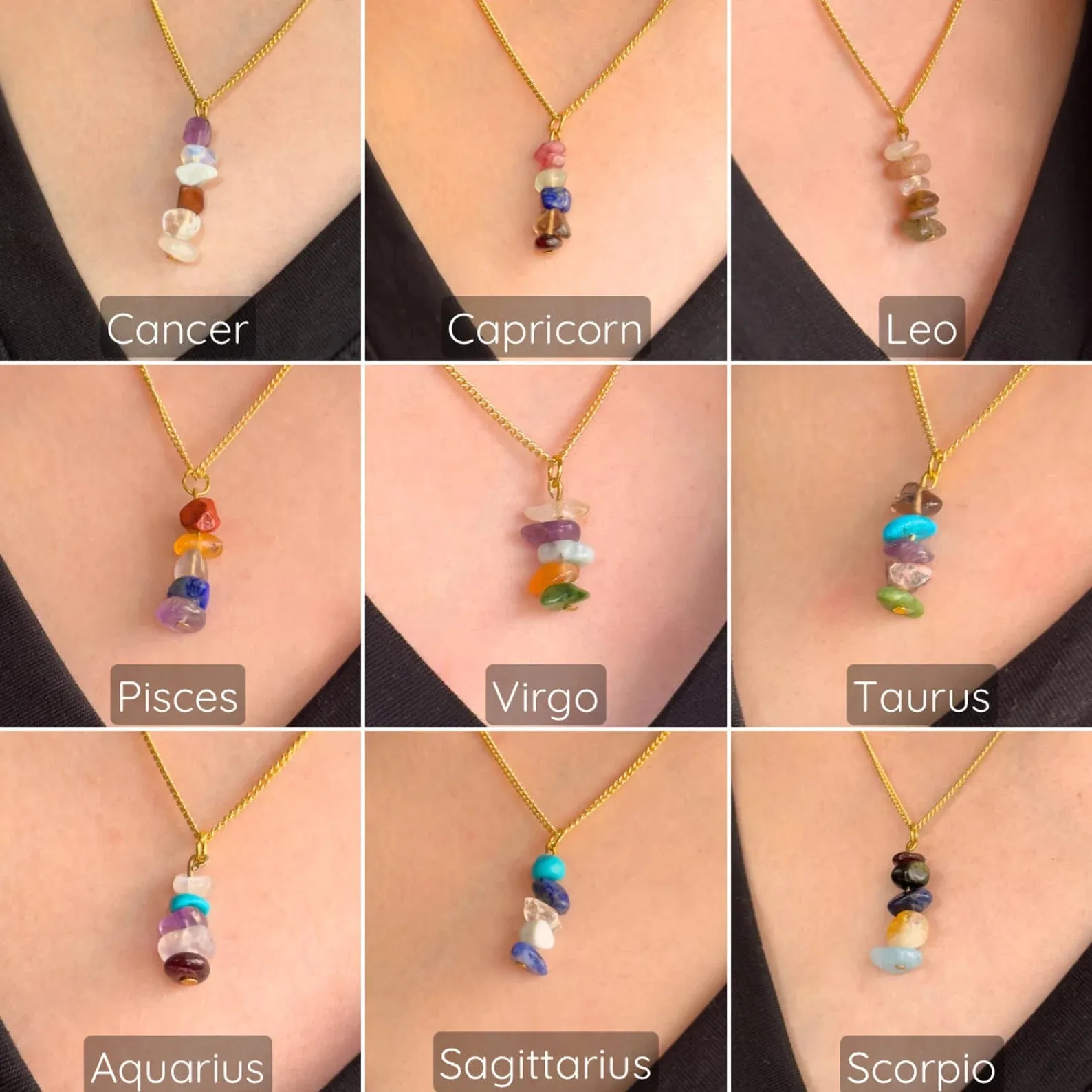 Minimalist Pisces Zodiac Necklace