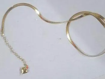 Minimalist Silver & Gold Herringbone Necklaces