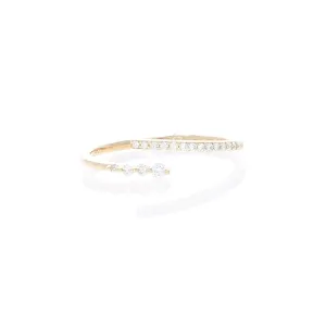 Mismatched Open Diamond Wrap Ring