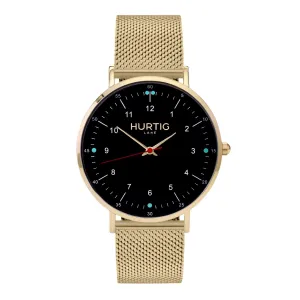 Moderno Stainless Steel Watch Gold, Black & Gold