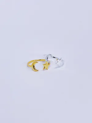 Moon   Star Ring
