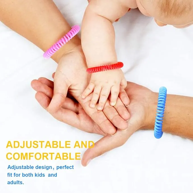 Mosquito Bracelets, 36 Pack Individually Wrapped, DEET Free, Natural and Waterproof Band