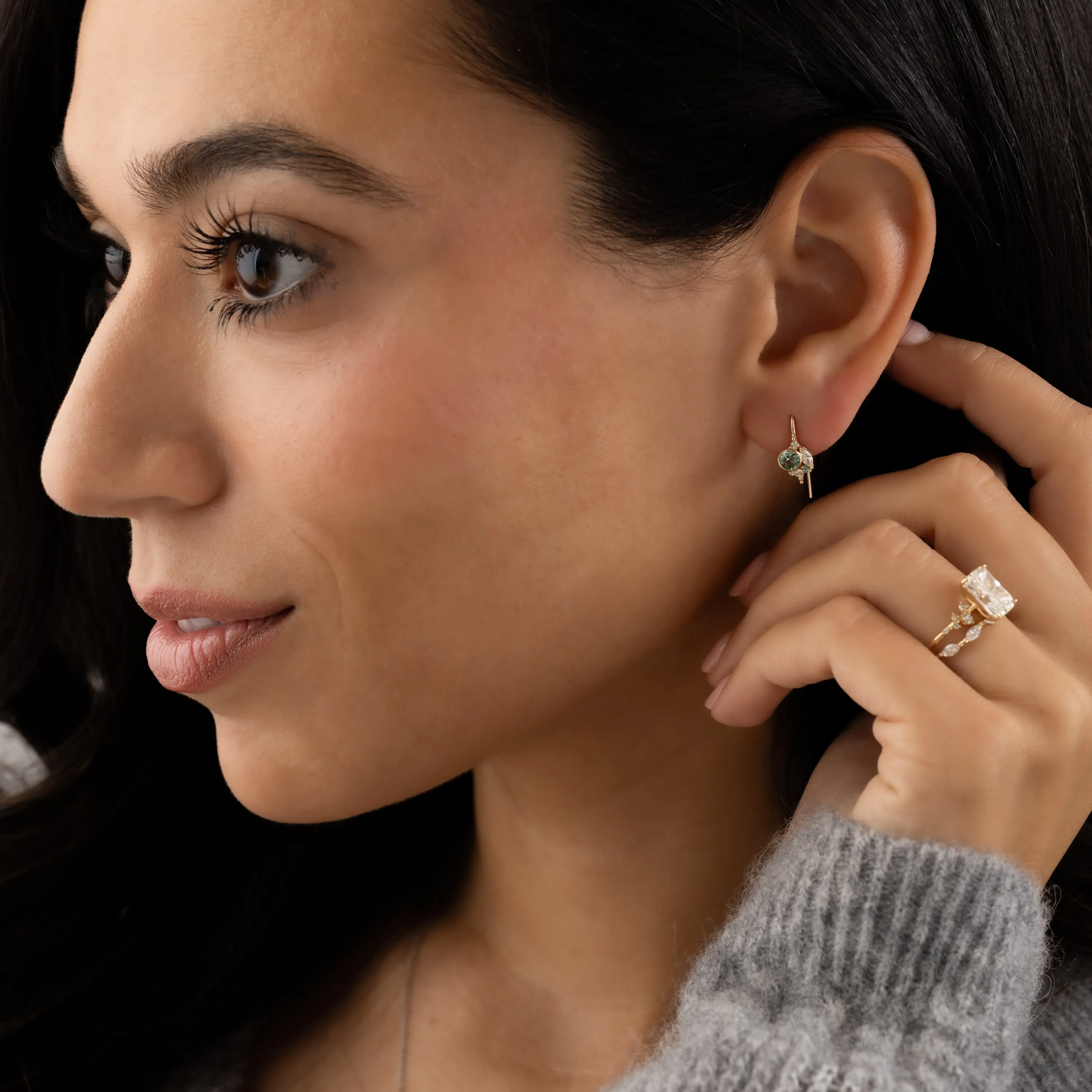 Mossy Threader Earrings - OOS