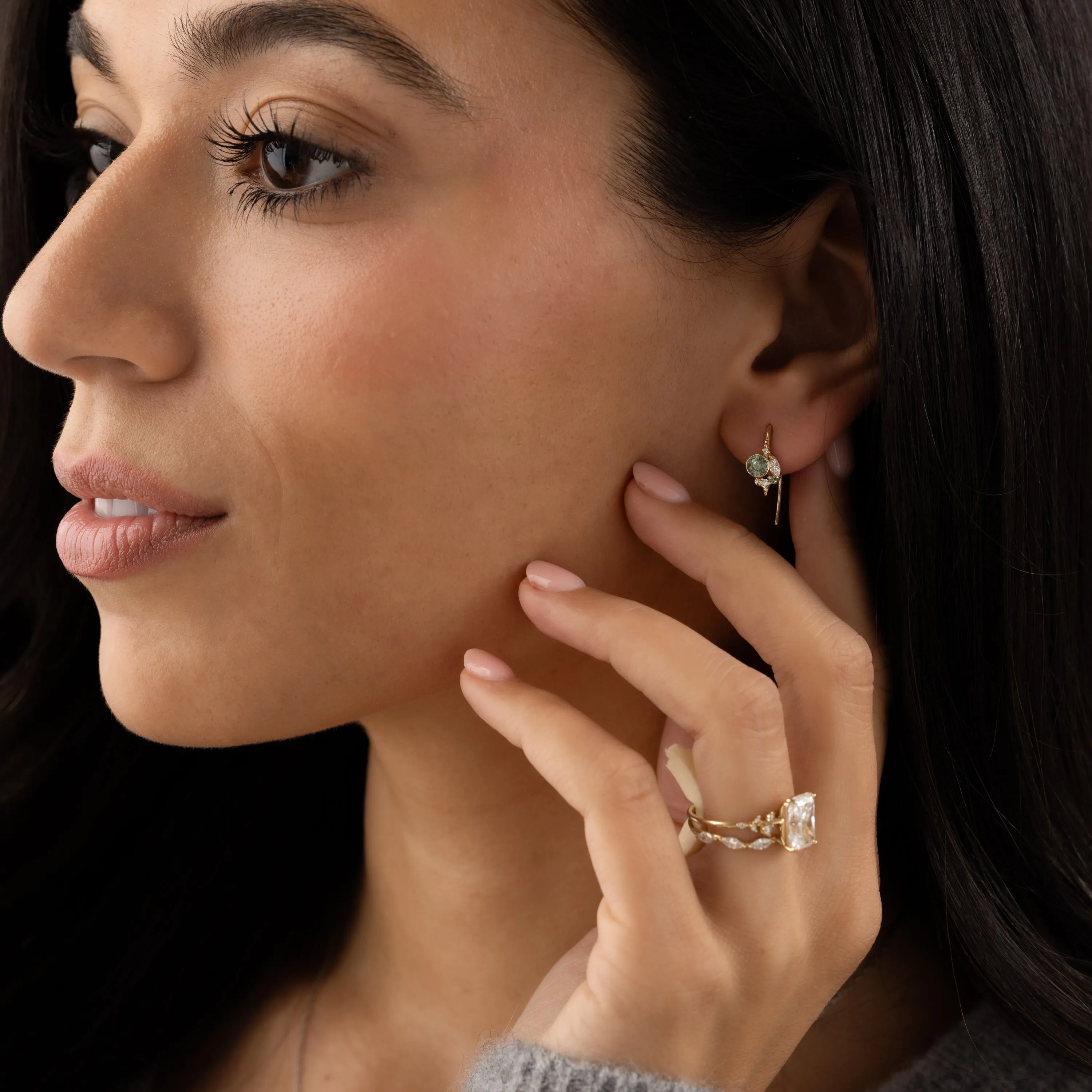 Mossy Threader Earrings - OOS