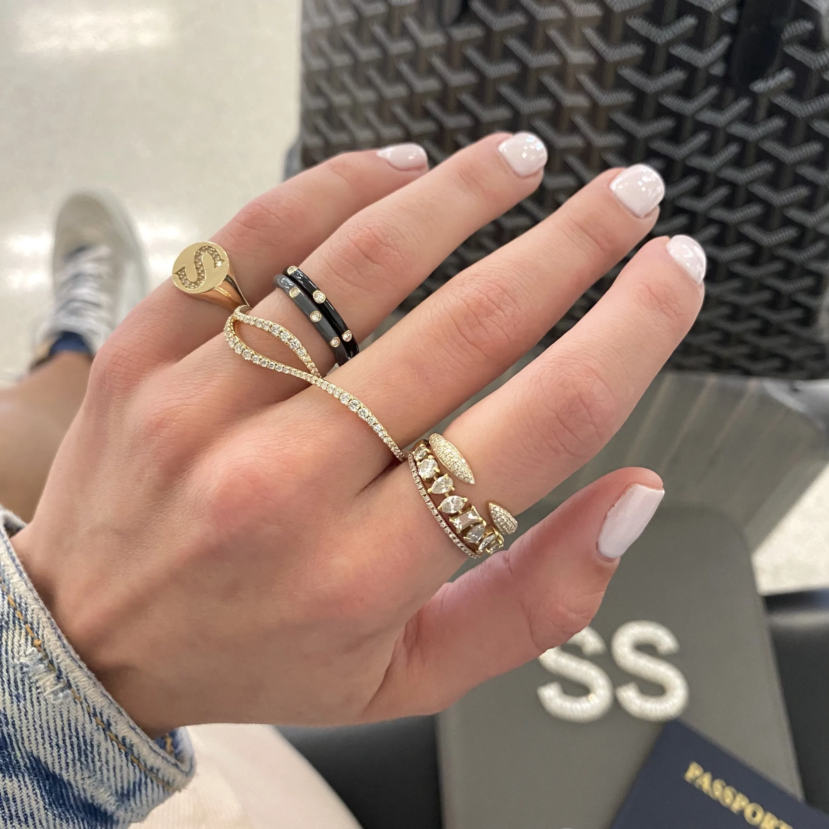Multishape Diamond Band